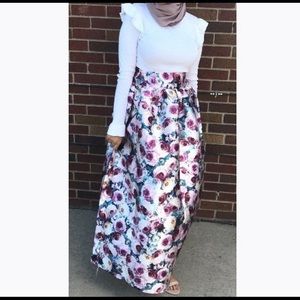 Floral maxi skirt